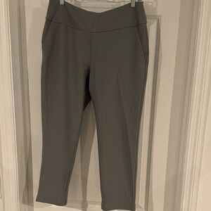 Adidas Women's Gray Pull-On Ankle Golf Pants